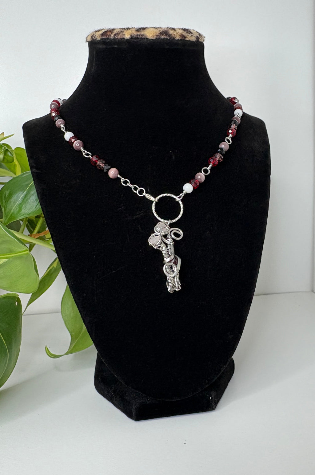 Reversible Rose Quartz Necklace