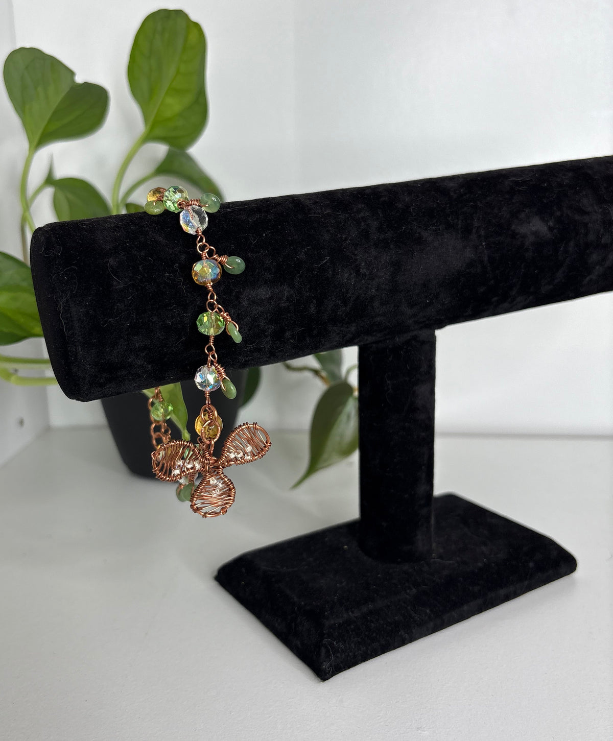Clover Jade Anklet