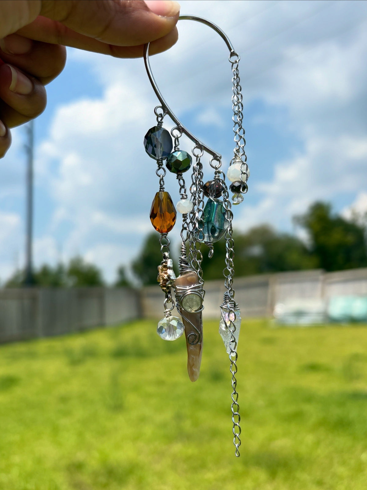 Earth Heart Ear Cuff