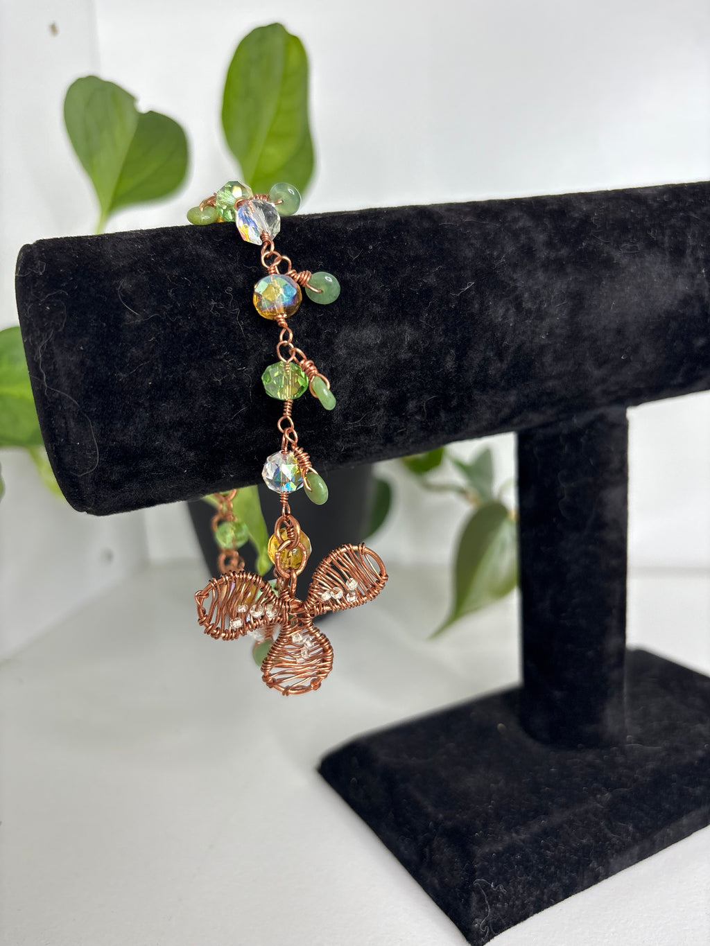 Clover Jade Anklet