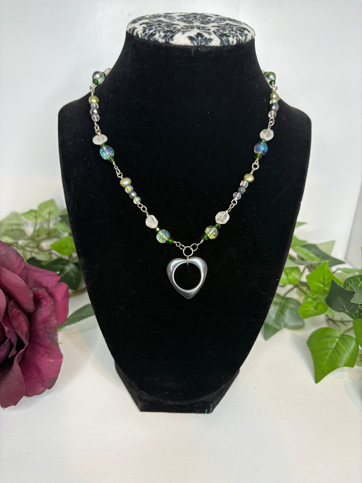 Nix Moonstone Heart Necklace