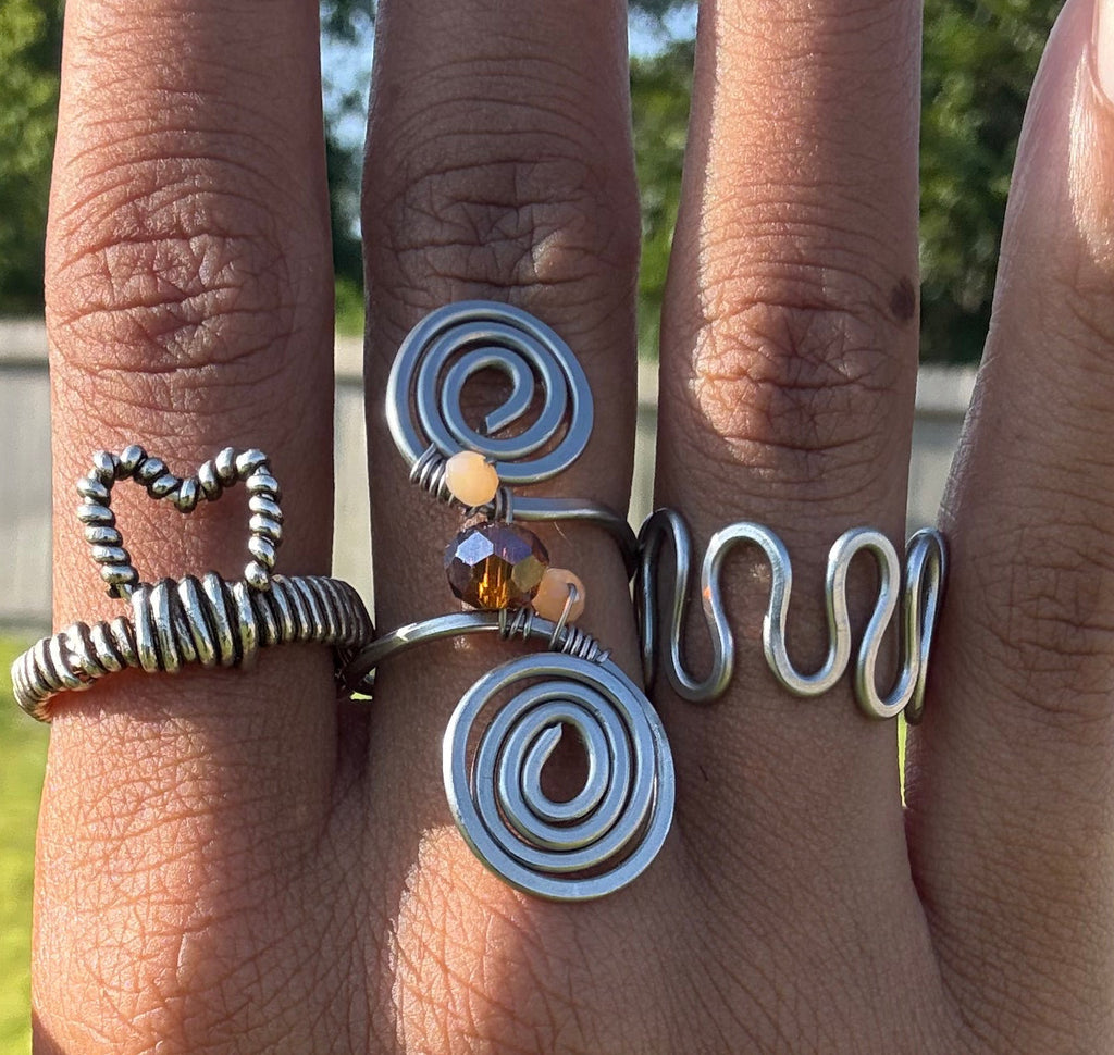 Stainless Steel Wavy Ring