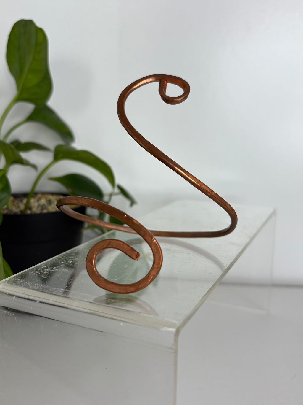 Swirl Copper Arm Cuff