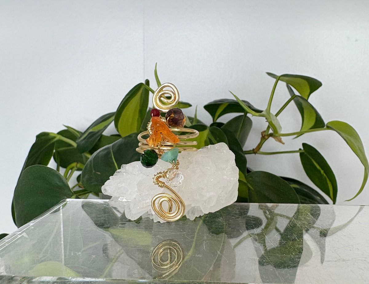Fire Opal Faerie Ring