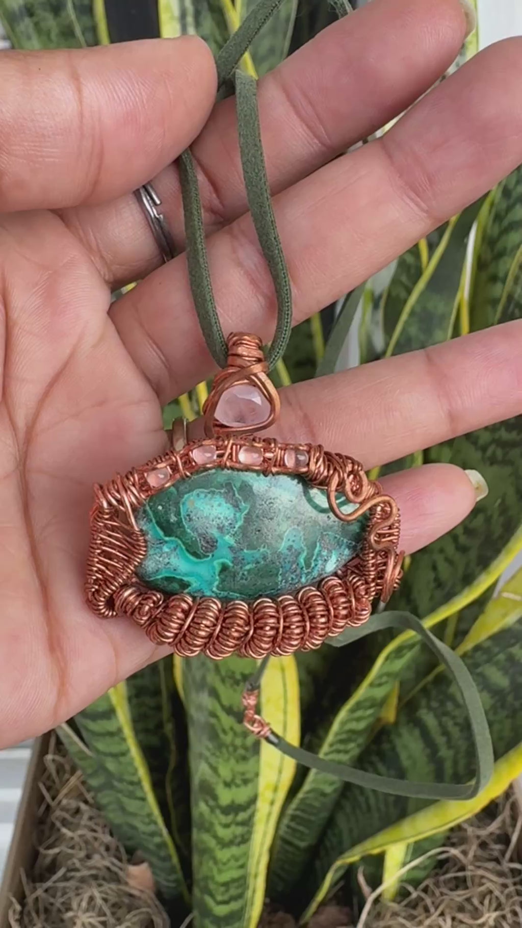 Willow Sky Chrysocolla Malachite Necklace