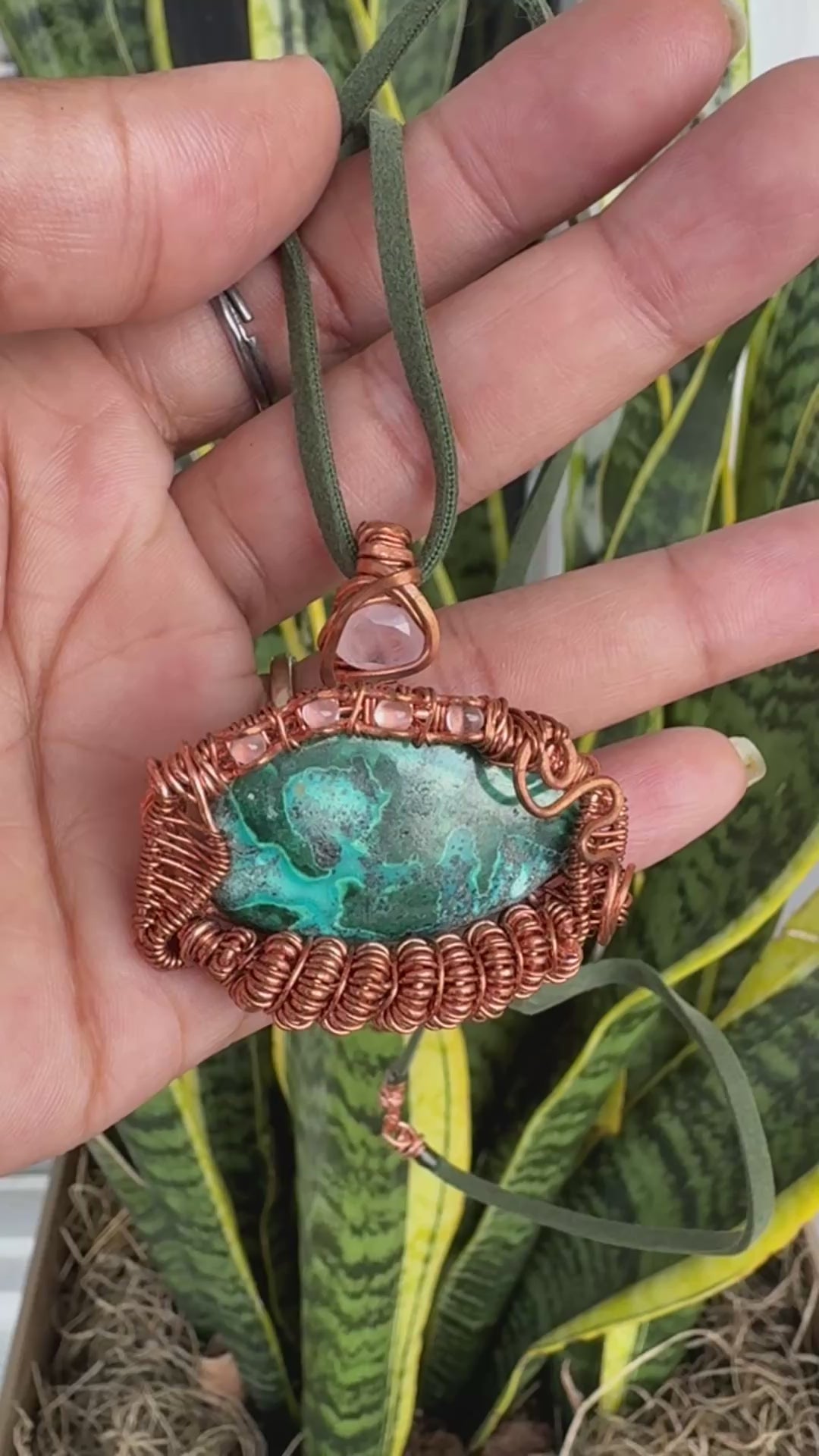 Willow Sky Chrysocolla Malachite Necklace