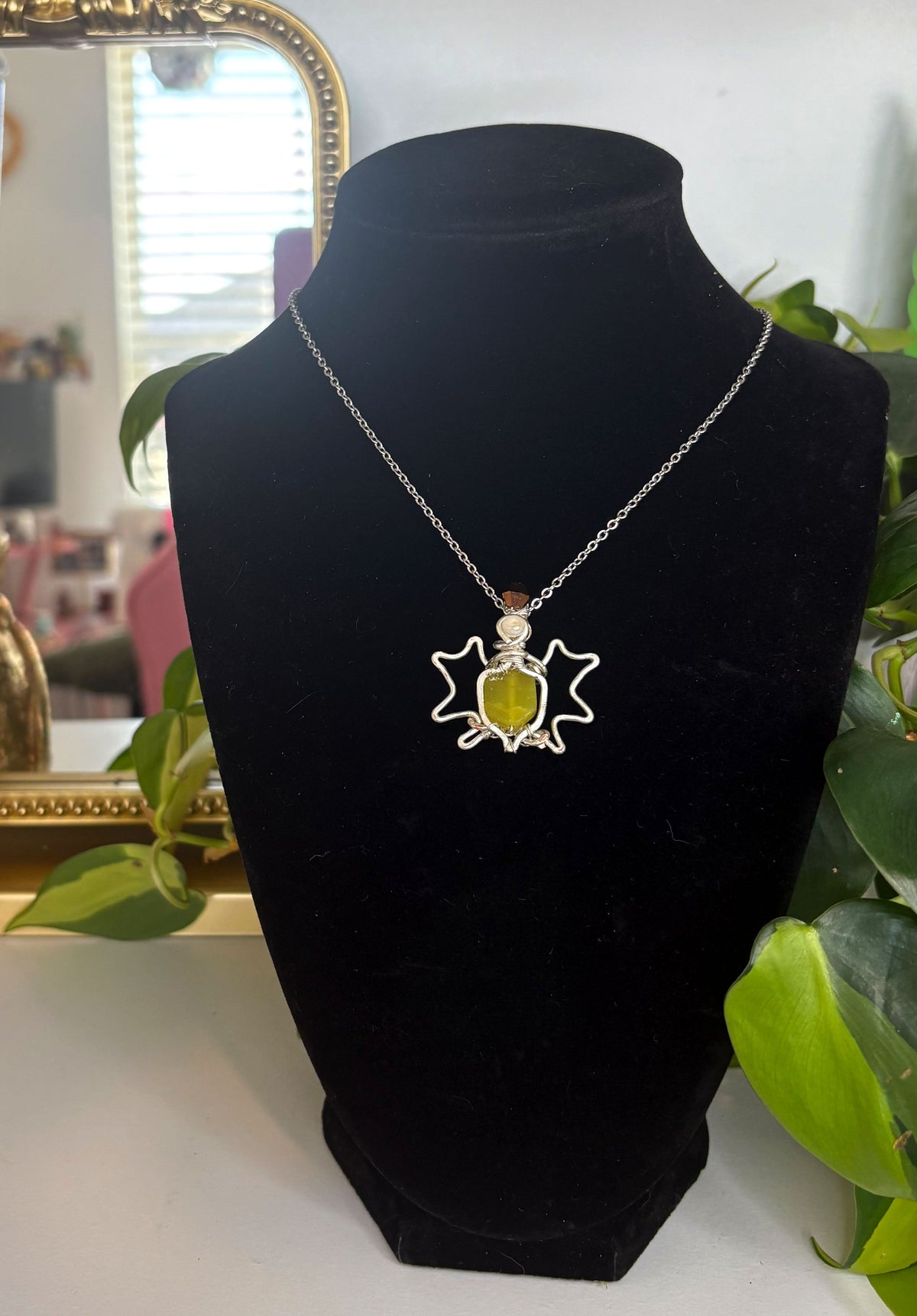Jade Twilight Bat Pendant