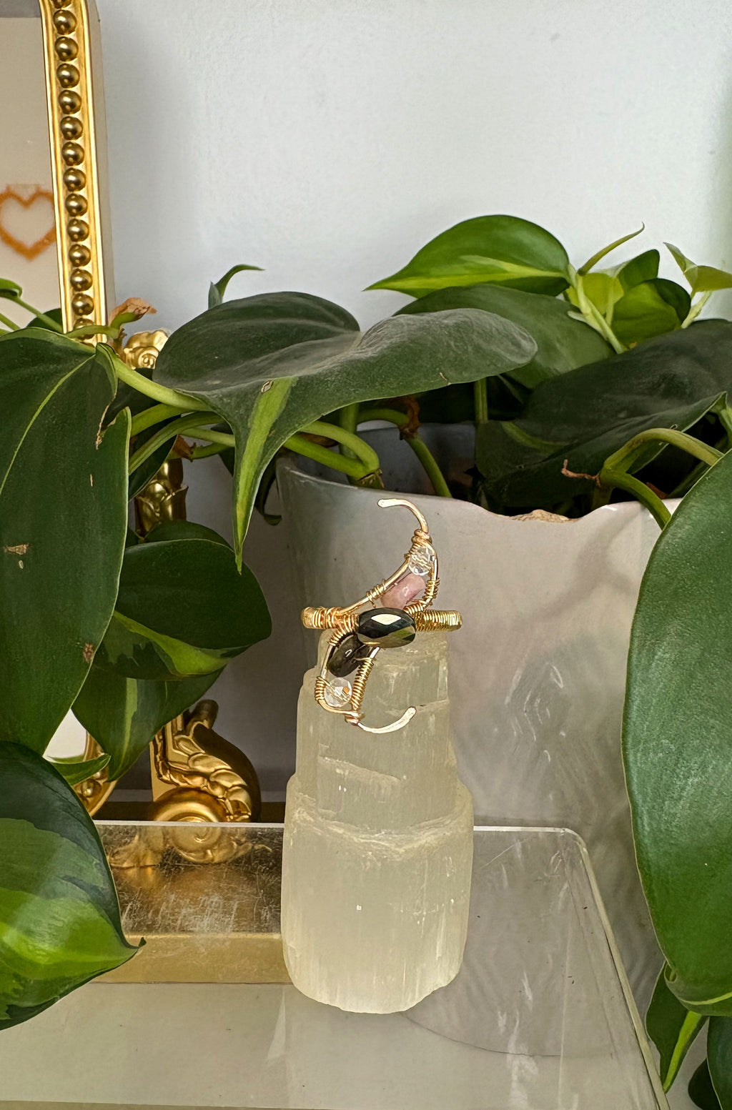 Renee Watermelon Tourmaline Curve Ring