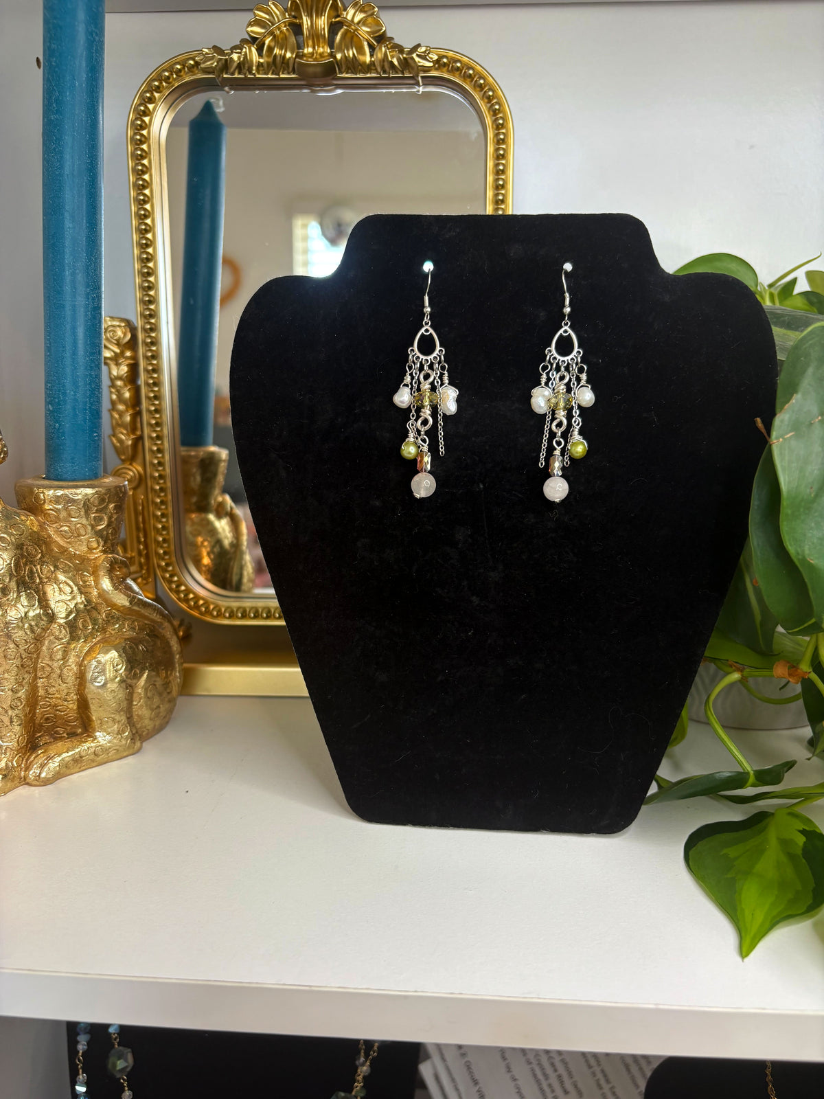 Nerissa Pearl Chandelier Earrings